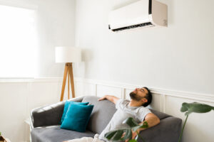 Split System Air Conditioning - Relaxing in an air conditioned room